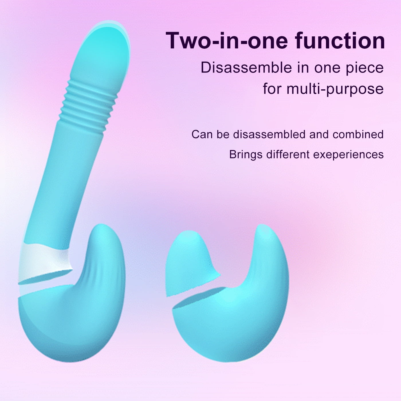 Obgado 2 in 1 Detachable Big Dildo Dildos G Spot Vibrator Clitoral Stimulator Sex Toy for Women Pleasure