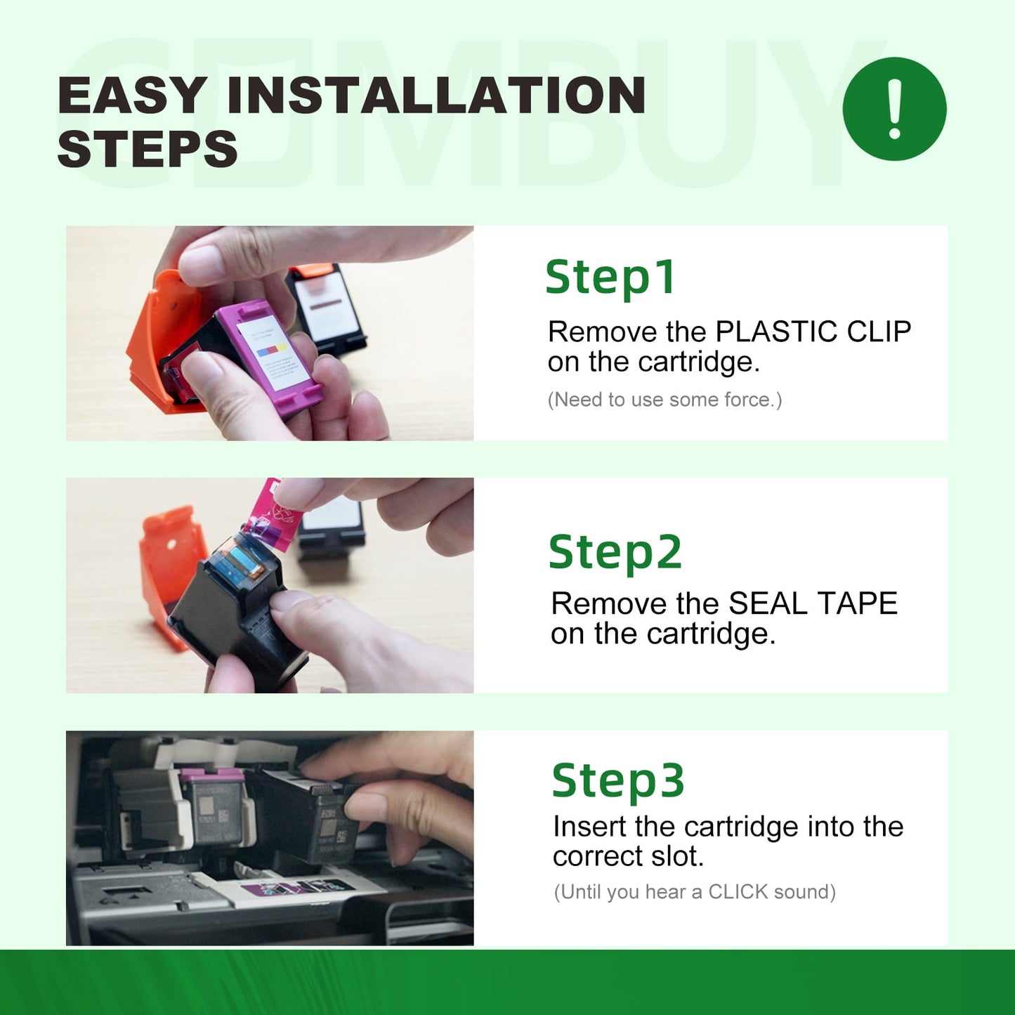 2PK 63XL Black Ink Cartridge for HP Envy 4512 4516 4520 4522 Officejet 3830 4650 5255