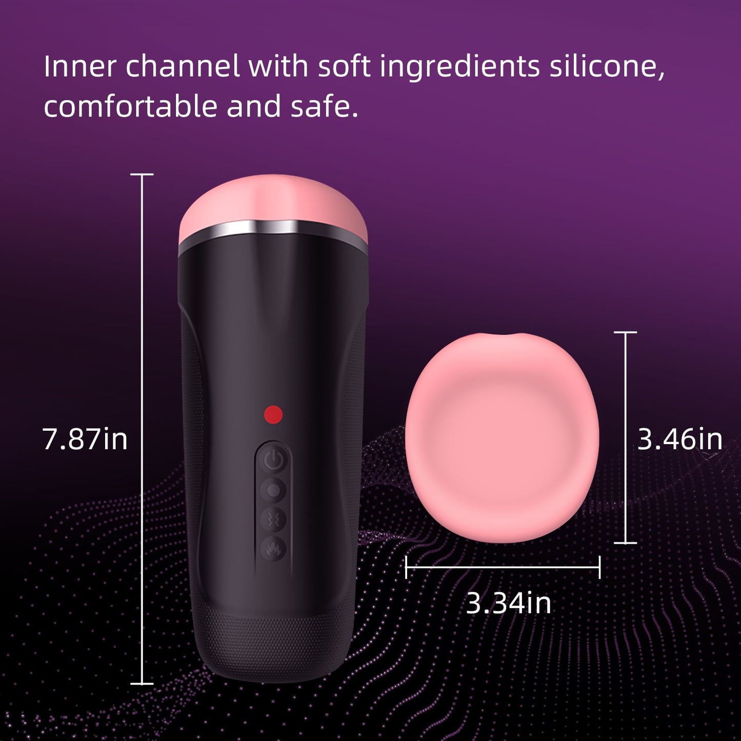 Obgado Mens Thrusting Vibrating Stroker Sex Toys Automatic Telescopic Heating Male Masturbator Cup,3 Speed 3 Function 10 Frequency