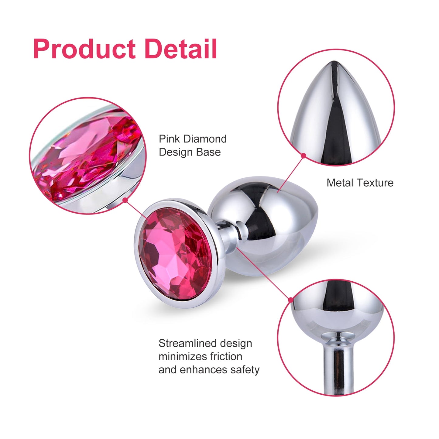 Anal Plug Set Adult Sex Toy Anal Toys Adult Sex Toy Butt Plug Anal Sex Toys for Male Female-3PCS