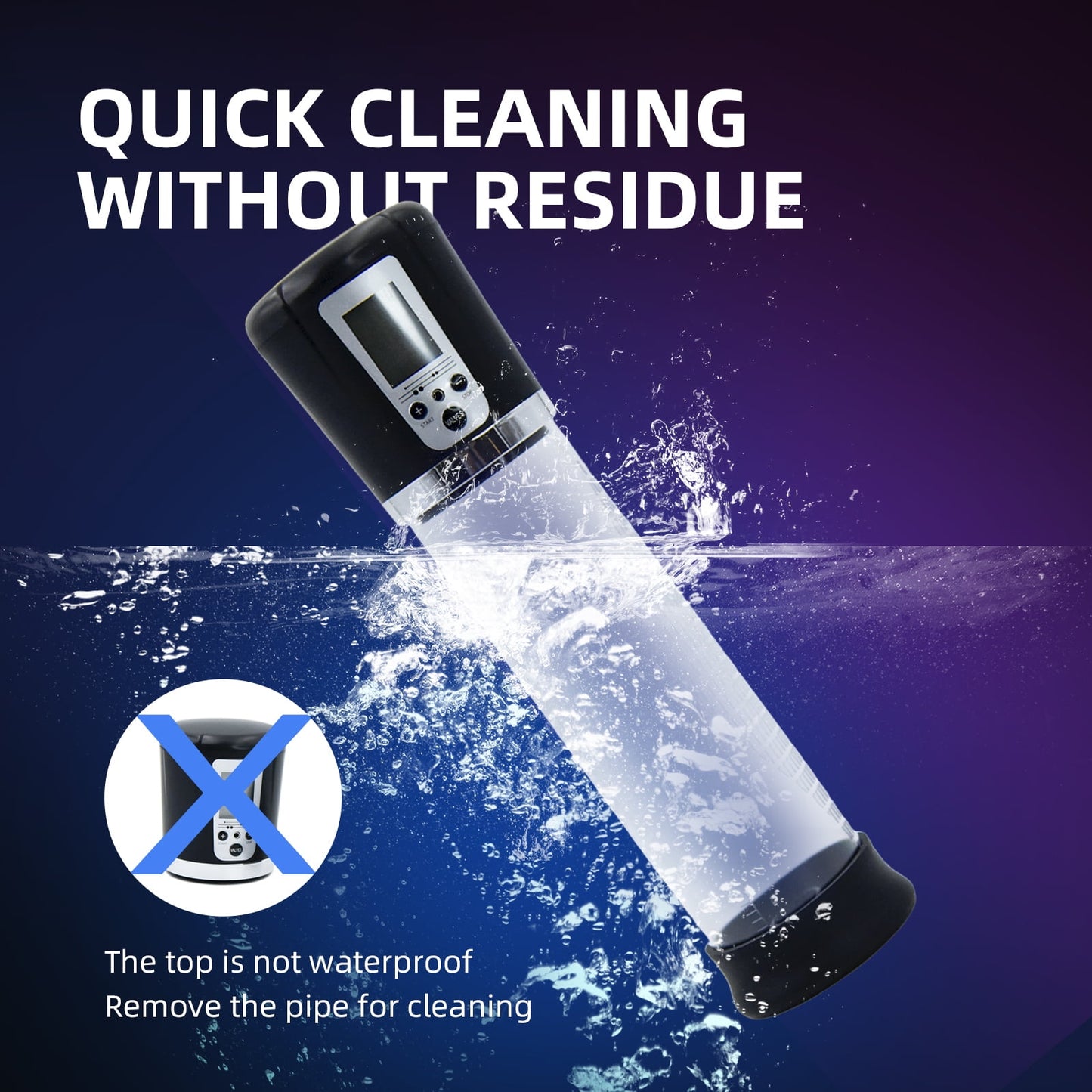 Obgado Electric Penis Vacuum Pump Penis Air Pressure Device with 4 Suction,Rechargeable Automatic Penis Massager Stimulator Penis Sex Toy for Male