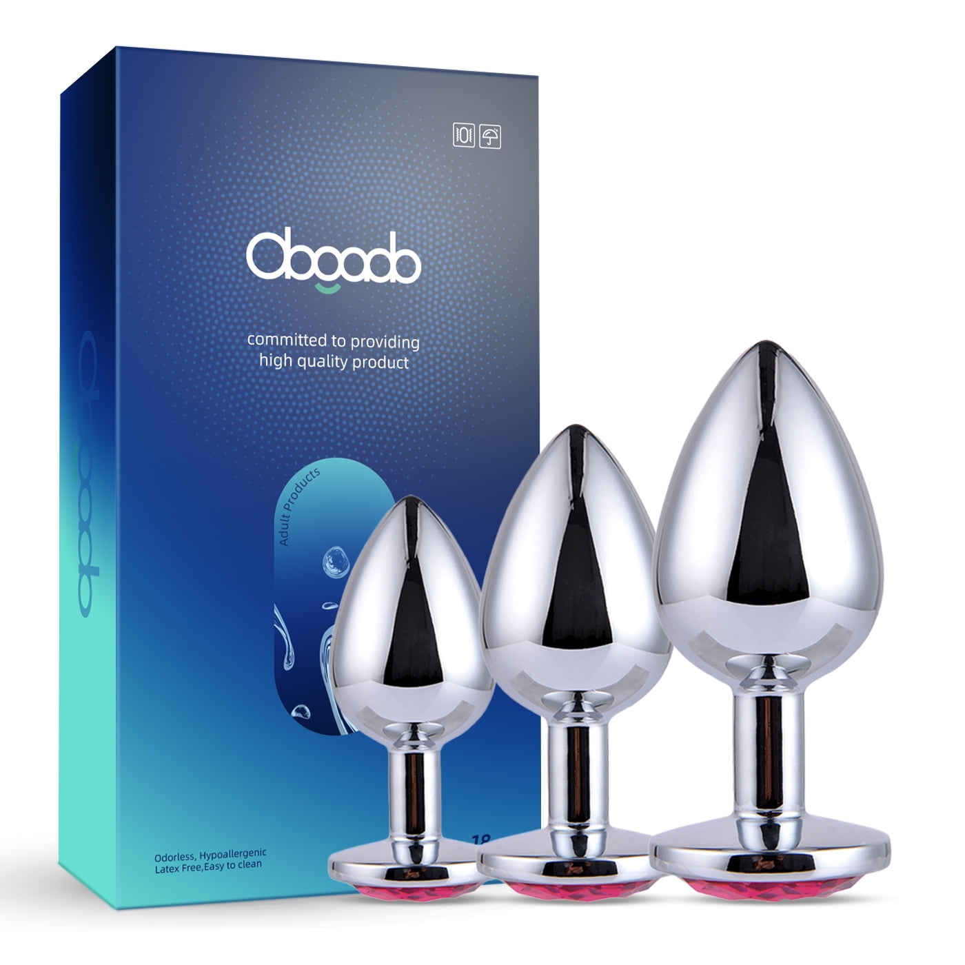 Anal Plug Set Adult Sex Toy Anal Toys Adult Sex Toy Butt Plug Anal Sex Toys for Male Female-3PCS