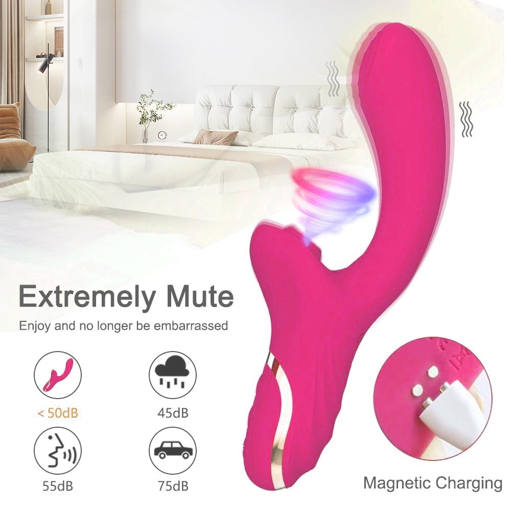 Vibrator Sex Toys for Women -Rabbit Vibrator with 10 Vibrating and Sucking, G Spot Vibrator Adult Sex Toys for Female and Couple Adult Toys