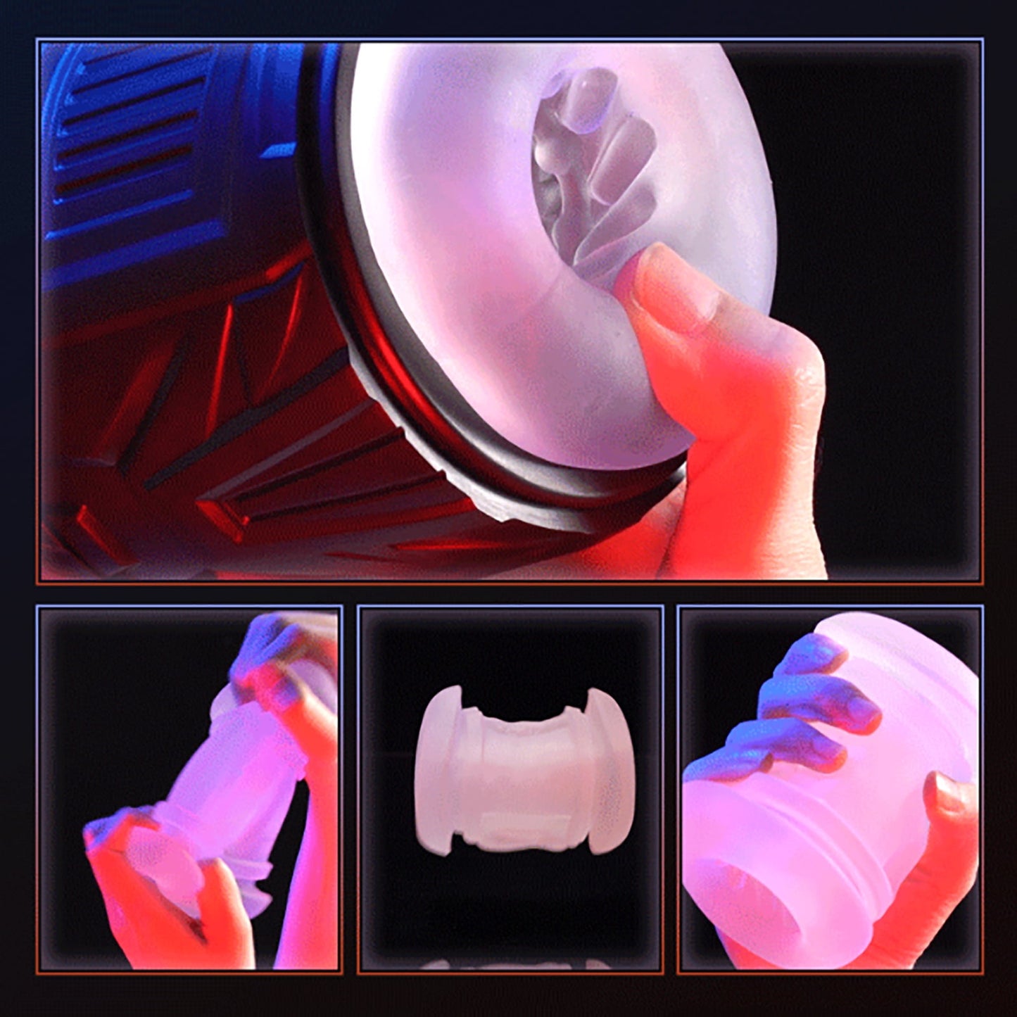 Obgado Male Masturbator Open Ended Manual Masturbator Cup Adult Sex Toys for Men