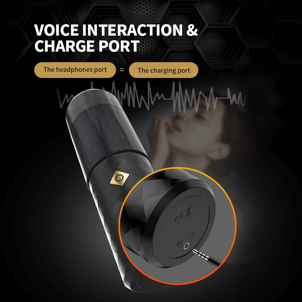 Automatic Male Masturbator Cup with 7 Powerful Thrusting 6 Voice Modes for Penis Stimulation, Adult Electric Pocket Stroker Male Sex Toys for Men