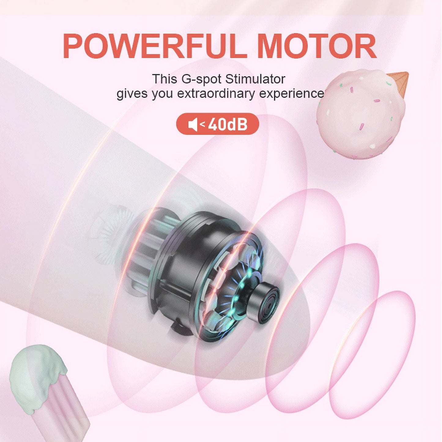Obgado Personal Massager Wand Massager Mini Vibrator with 10 Powerful Vibration Modes, G-Spot Vibrator Adult Sex Toys for Women