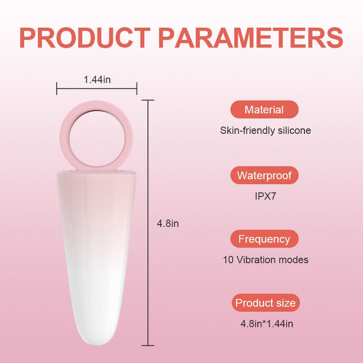 Obgado Personal Massager Wand Massager Mini Vibrator with 10 Powerful Vibration Modes, G-Spot Vibrator Adult Sex Toys for Women