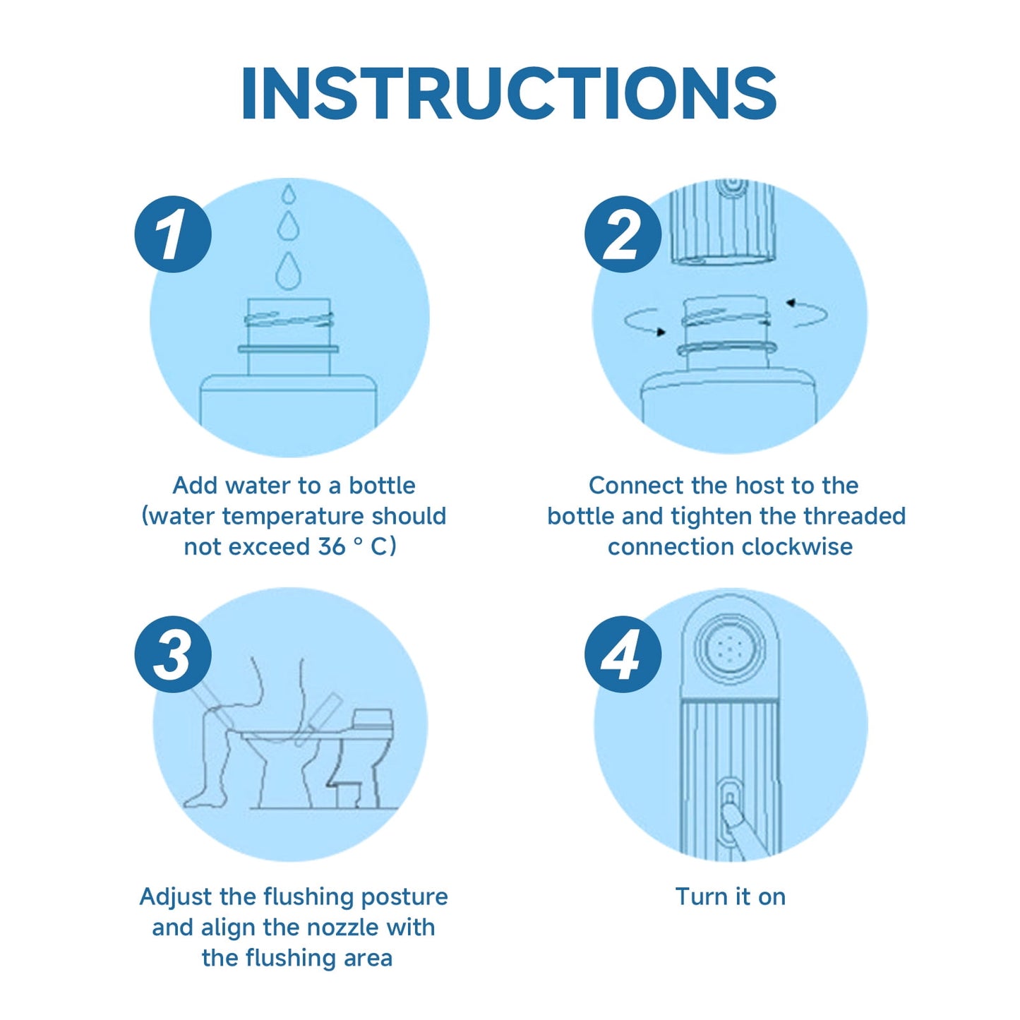 Electric Portable Bidet - 350ml Handheld Rechargeable Personal Travel Bidet with 2 Sprayer Modes for Personal Hygiene Cleaning Postpartum or Post-Surgery Care