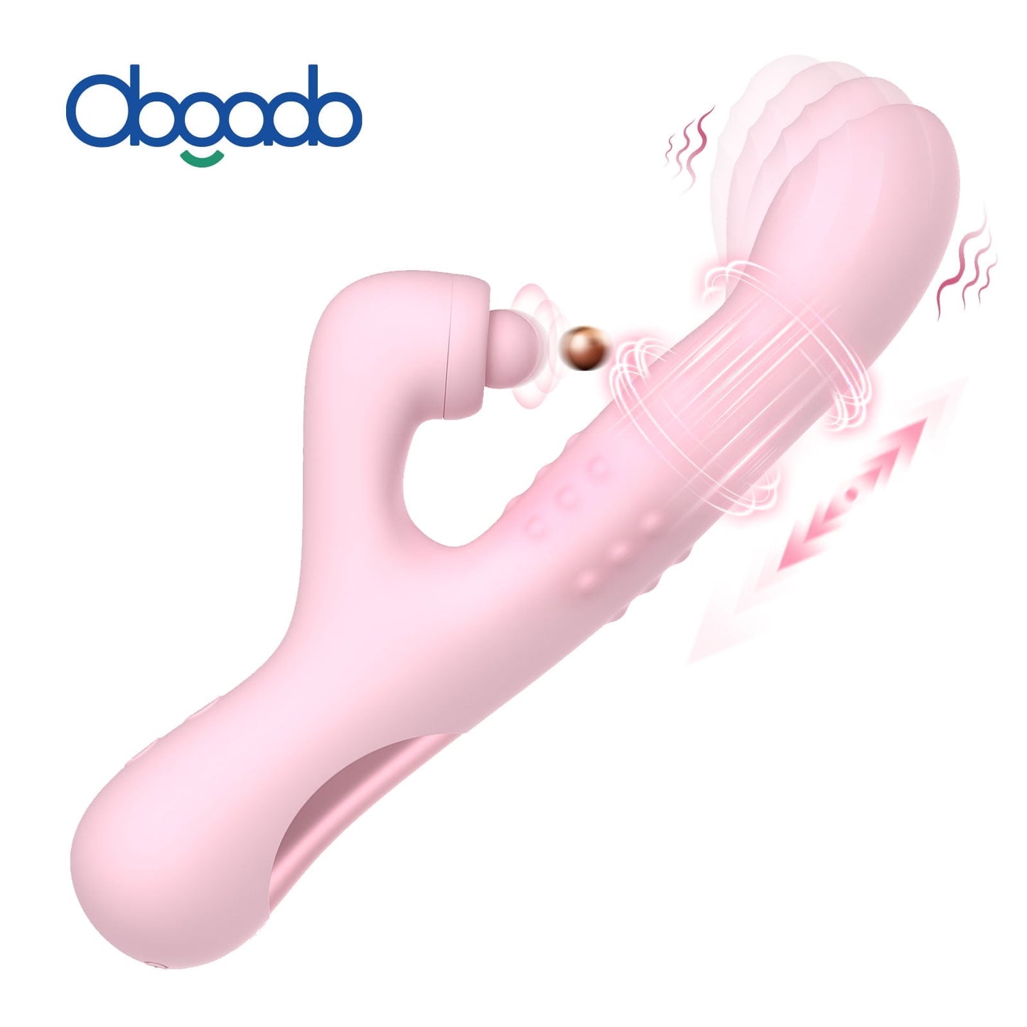 Obgado Vibrators 4 in 1 Sex Toys for Female- Finger Vibrator with 10 Flapping & 10 Vibration & 10 Thrusting to Stimulate G Spot and Clitoral, Adult Sex Toy
