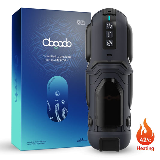 Obgado Heating Male Stroker Automatic Male Masturbator Adult Toy with 9 Vibrating & 5 Thrusting Adult Male Sex Toys for men