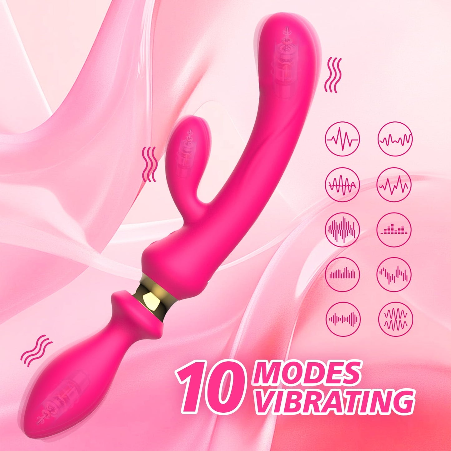 Obgado Anal Plug Adult Sex Toys for Women,Clitoral G Spot Vibrator with 10 Powerful Vibrating,Dildos Anal Toys for Couple
