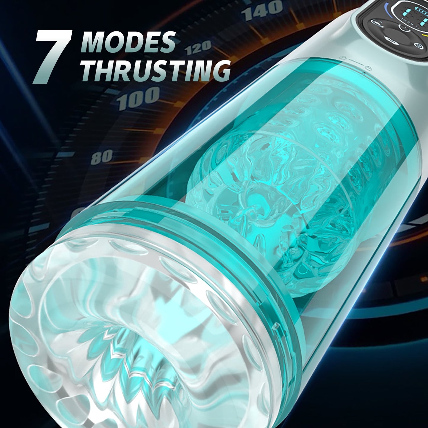 4 IN 1 Male Sex Toy Automatic Male Masturbator Cup Adult Sex Toy for Men,7 Thrusting+Rotating+Vibrating+Sucking+Licking+Water Bath Massage