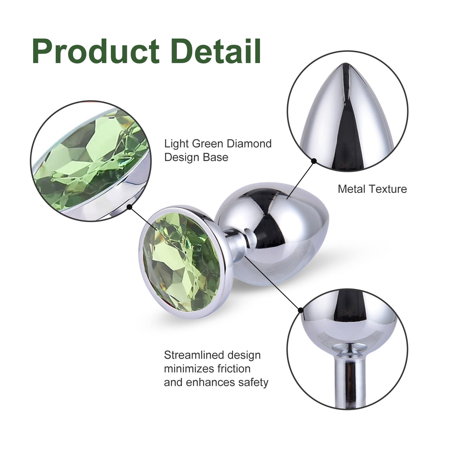 1 Set Anal Plug Obgado Anal Sex Toys Anal Butt Plug Adult Sex Toys for Female Male