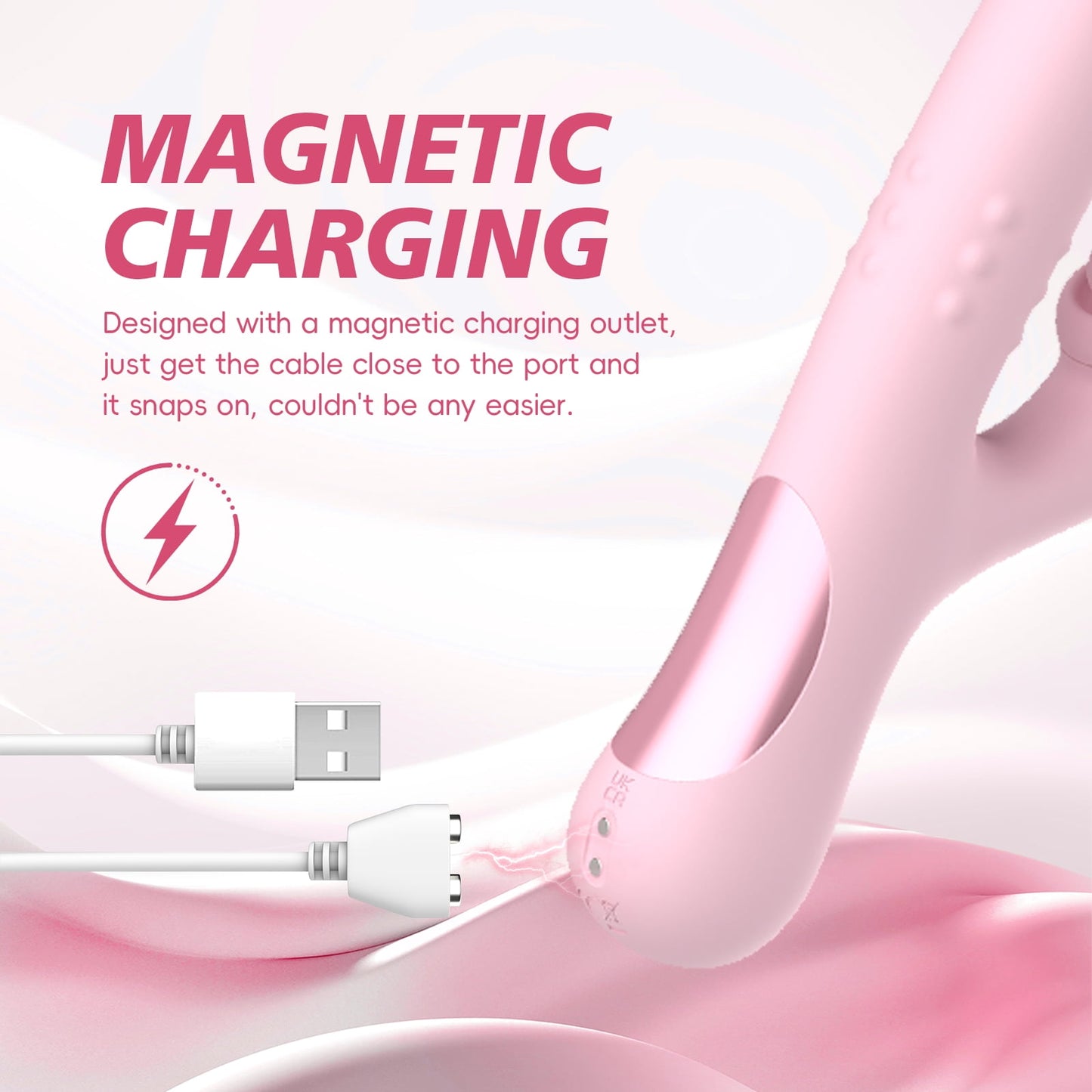 Obgado Vibrators 4 in 1 Sex Toys for Female- Finger Vibrator with 10 Flapping & 10 Vibration & 10 Thrusting to Stimulate G Spot and Clitoral, Adult Sex Toy