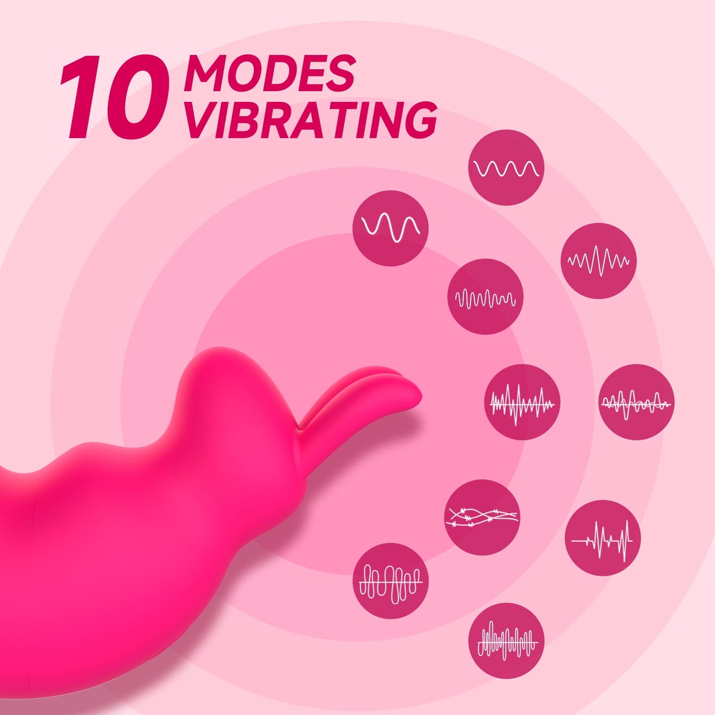 Obgado 2 IN 1 Wearable Vibrator Adult Sex Toys for Women, Clitoral Stimulator G Spot Rabbit Vibrator with 10 Vibrating & Flapping Modes,Panty Vibrators