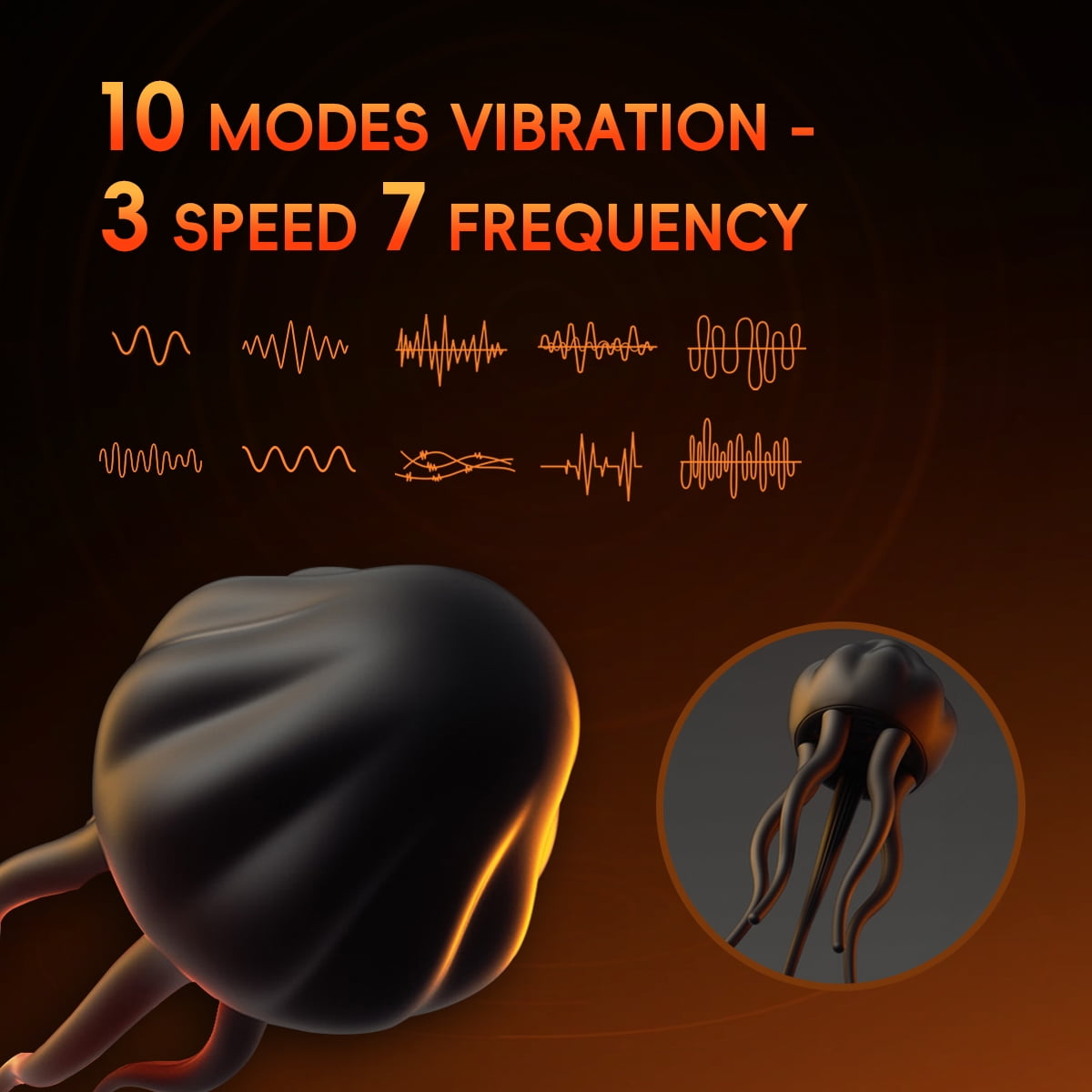 Male Sex Toys for Men - Male Masturbator with 10 Vibrating Modes Wrapping Tentacle for Stimulation, Adult Sex Toy for Men Women Couples